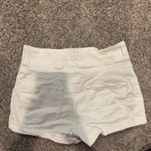 F21 white jean shorts - Picture 3 of 4